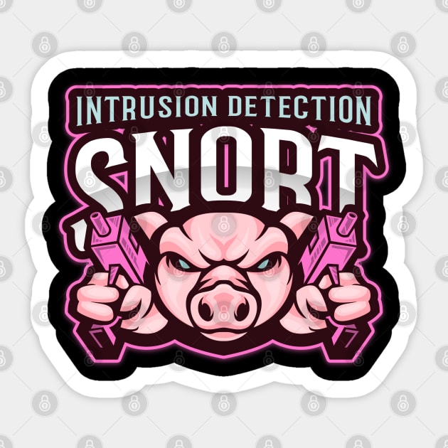 SNORT - Network Intrusion Detection - Cyber security Sticker by Cyber Club Tees